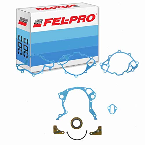 Image of Engine Timing Cover Gasket Set for Ford F-150 5.0L 5.8L V8 1979-96 | Stops oil and coolant leaks at the front timing cover; complete cover gasket set. Direct-fit OE replacement.