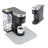 Kiicii Silicone Coffee Mat for Keurig K-Supreme and K-Slim Coffee Maker, Coffee Bar Accessory for Countertop, Espresso Machine Accessories, Splash-proof, Easy to Move, Dishwasher Safe
