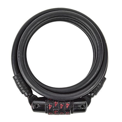 Sunlite Bike Leash Combo Plus, 3'7" X 6Mm, Black #TOP9