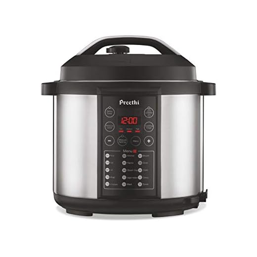 Preethi Touch EPC005 6-Liter Electric Pressure Cooker (Black)