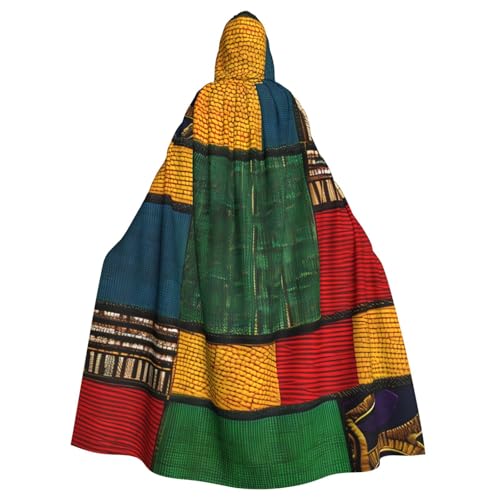 Cape à capuche style africain pour remplacer le déguisement halloween classique de vampire mort