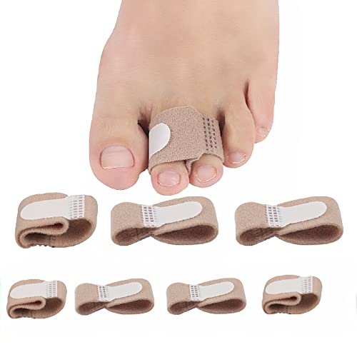 Envolturas de Dedos Rotos Corrector de Dedos Para Dedos Superpuestos Férula para Dedos de Los Pies Cintas para Dedos en Martillo Blister Dedos Torcidos 7 Almohadilla para Juanetes 2 Tamaños Cover
