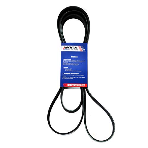 Image of MOCA 6PK2100 EPDM Serpentine Belt Compatible with Cadillac CTS 3.0L 3.6L & 14-17 for Jeep Grand Cherokee & 08-11 for Lexus GS460