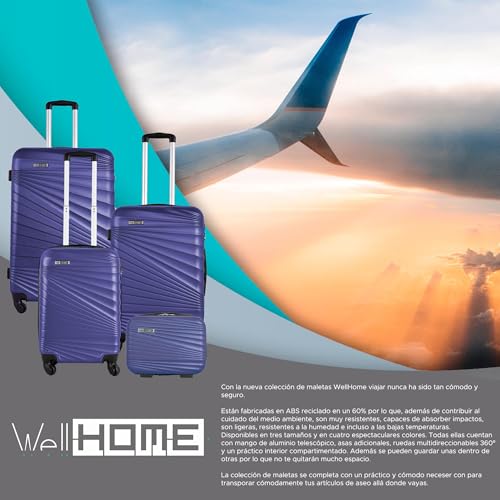 WELL HOME MOBILIARIO & DECORACIÓN Plain Hard Case Sets, Future Blue2