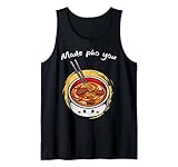 Hizo Pho You Sopa de fideos de arroz vietnamita asiático Camiseta sin Mangas