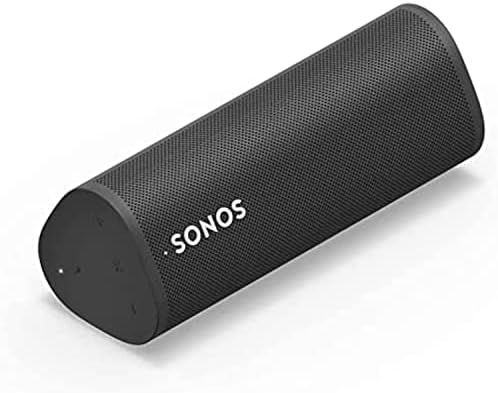 Sonos Roam speaker placed horizontally.
