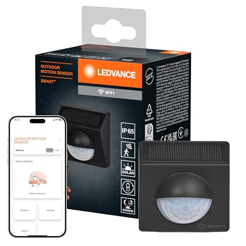 LEDVANCE SMART+ Sensor exterior para detección de movimiento con tecnología WiFi y célula solar