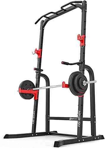 Hop-Sport Power Cage HS-1014K – multifunktionaler Kraftturm mit Squat Rack, Kniebeugenständer, Dip-Station und… – Bild 5