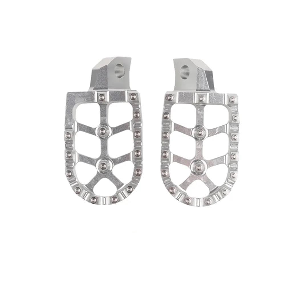 Pédales de moto antidérapantes argent pour KDX 220R et KX 250