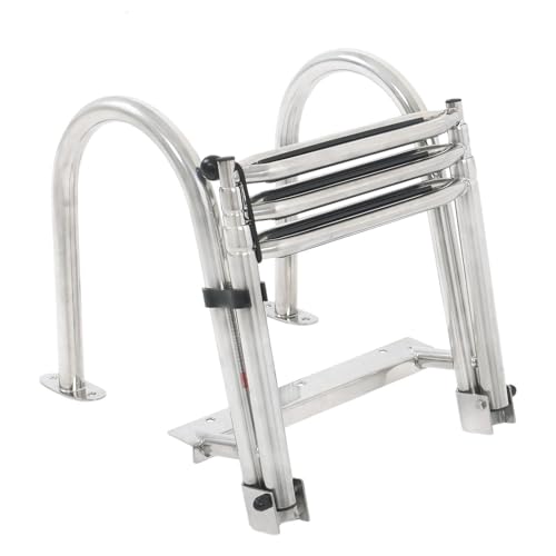 Replacement Parts for 3 Step Stainless Steel Folding Ladders w/Extra Wide Step Marine Pontoon Boat Mod-H9S-4416