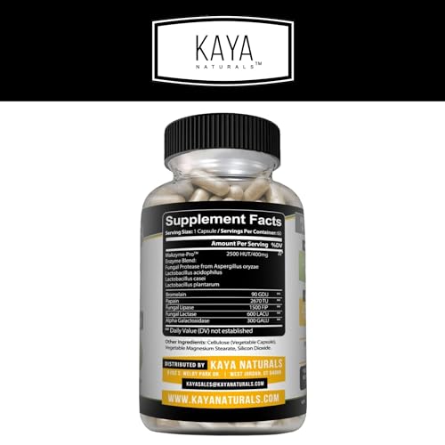 Kaya Naturals KNDE60 Digestive Enzymes With Prebiotics & Probiotics thumb #1