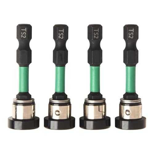 4 puntas de destornillador de posicionamiento para placas de yeso, eléctricas de mano, 4 piezas de placas de yeso de metal, características tan rectas y concéntricas que pueden mejorar mejor la