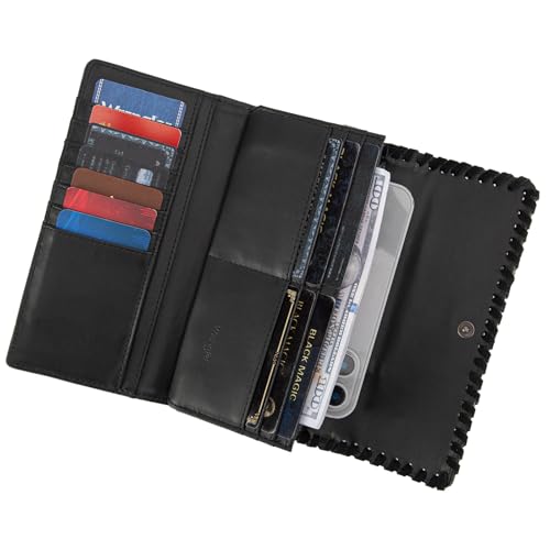 Image of Montana West X Wrangler Western Wallets for Women Trifold Wristlet Wallets Large Capacity Women Clutch Wallet with Coin Purse