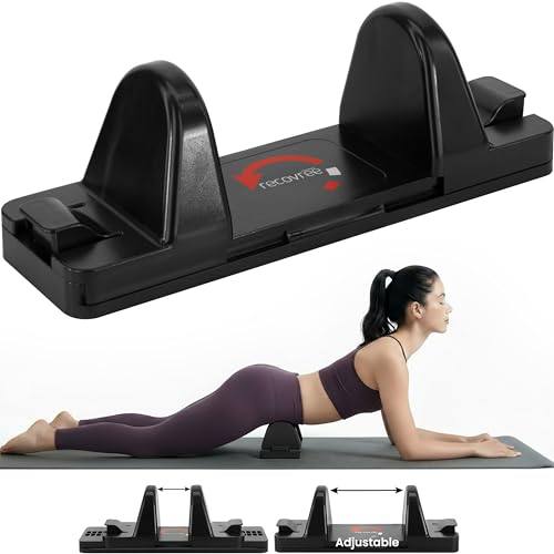 Recovree Psoas Muscle Release Tool - Hip Flexor Stretcher, Back Trigger Point Massage Tool - Fully Adjustable, Self Massage, Deep Tissue Recovery Device for Back, Neck, Hips & Shoulder - Black