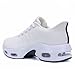 DNOEKW Womens Running Tennis Shoes Walking Athletic Fashion Sneakers Lightweight Comfortable Breathable Casual Shoes for Gym Jogging Workout SolidWhite US 7.5