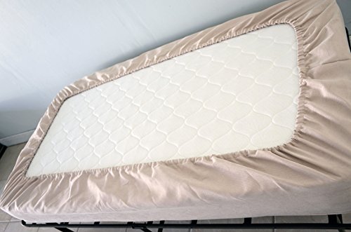 Micama Daybed Matching Fitted Twin Size Cover. Twill Natural. #TOP2