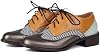 Zapatos Oxford negros para mujer con cordones, punta puntiaguda, clásicos de negocios formales con puntera alada 2