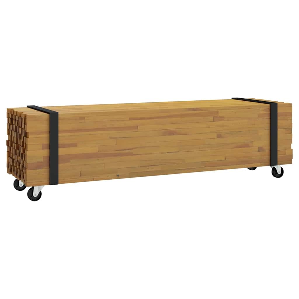 Szafka pod telewizor z litego drewna tekowego, 110 x 30 x 30 cm