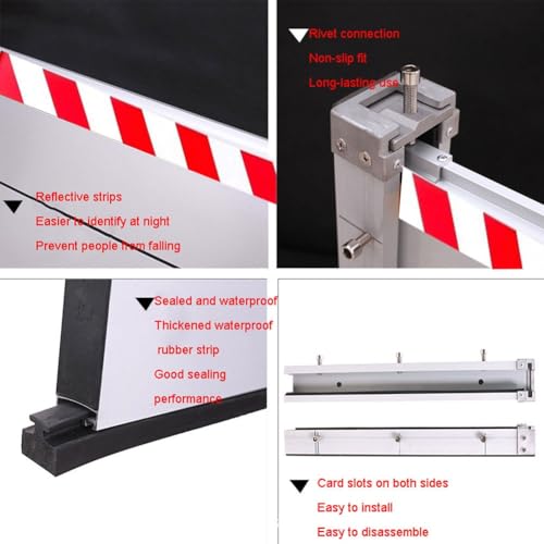 Barreras de agua para protección contra inundaciones en accesos de garajes HXQSL 3