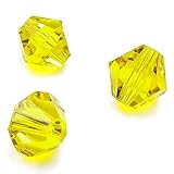 Chengmu 6mm Bicone Cuentas de Vidrio para Fabricación de Joyas 425pcs Forma Facetada Crytal Spacer Beads Surtidos Suministros Accesorios para Pulsera Collar para Venta al por mayor - Amarillo