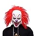 Quligeta Scary Evil Killer Joker Clown Latex Mask Halloween Horror Cosplay Costume Prop For Adults