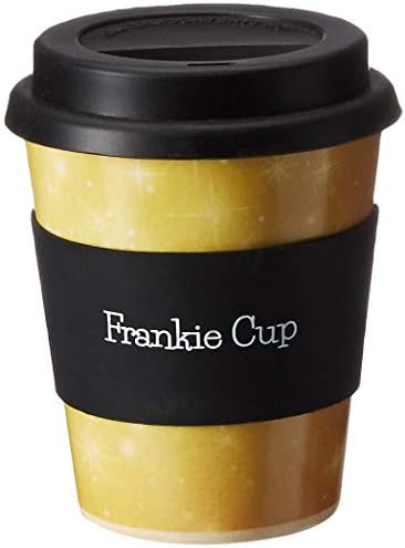 Frankie Cup Reusable, Eco-Friendly Bamboo Coffee To-Go Travel Cup With Lid 12 oz - Light Weight Dishwasher Safe - STARS Coffee Mug - Ideal For Women & Men