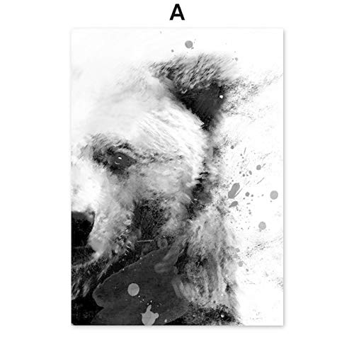 Décor photos pour salon triptyque aquarelle animaux de la forêt