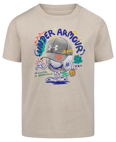 Image of Under Armour Boys Short Sleeve Baseball Graphic T-Shirt, Lightweight & Breathable, Relaxed Fit