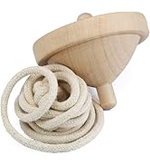 スピンギア 木のカンタンこま 初心者向け木芯独楽 (木製直径7cm大きくて回しやすい 左右巻き対応こまひも付き） (無地)