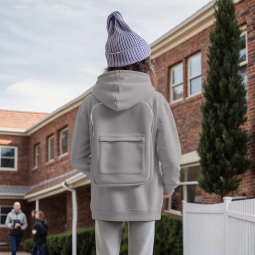 Creative Hoodie with Backpack,Zip up Hoodie Sweaters for Boys/Girls,Lightweight Comfort Travel Hoodies with Pockets2