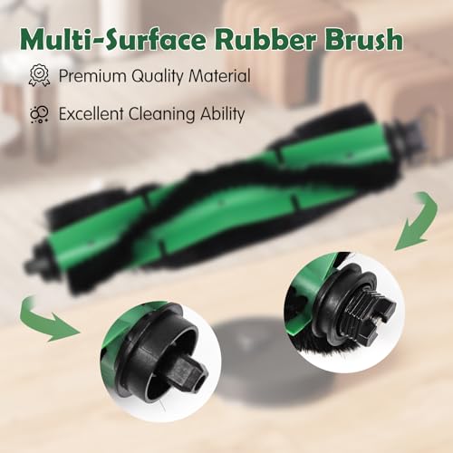 Image of Replacement Parts for iRobot Roomba Essential Q0120, Y0110, Q011, Y0140, Q0520, 1010 /1020 /108 /106 /105 /104 Combo /Vac Robot Vacuum Accessories, 2 Roller Brush 8 Hepa Filters 8 Side Brushes
