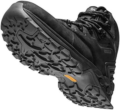 NORTIV 8 Mens Hiking Boots Leather Waterproof Backpacking Trekking Trail Outdoor Mountaineering Polar Bear Series Extra Grip Non-slip Shoes Black,Size 14 SNHB225M | Image 2