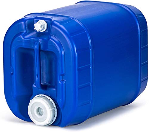 Emergency Water Storage 5 Gallon Water Tank - BPA-Free, Food Grade, Portable, Stackable, Easy Fill - Survival Supply Water Container