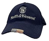 Smith and Wesson Men's Liquid Metal Logo Cap, One Size, Blue