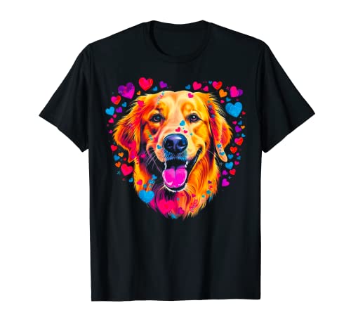 Art Design Golden Retriever Dog Lover, migliore amico Maglietta
