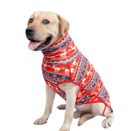Hunde-Winterjacke, Weste für kaltes Wetter, Haustier-Weihnachtspullover, geeignet für große und mittelgroße Hunde, Winter, warme Kleidung_XXL Cover