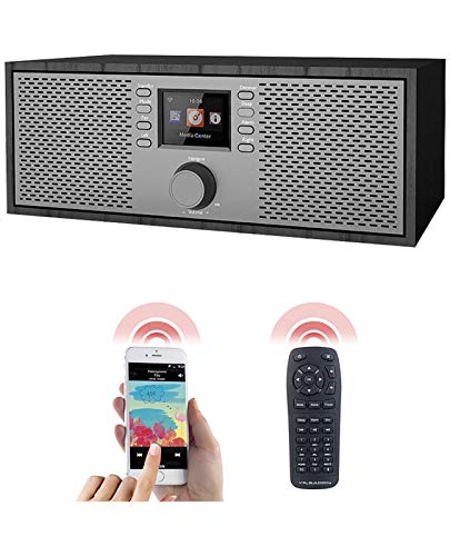 WiFi Radio: Stereo-WLAN-Internetradio, Farb-Display, 12 W, Bluetooth 5, Fernbed. (Radio mit Fernbedienung)