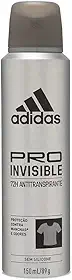 Adidas Pro Invisible - Desodorante Masculino, 150Ml, 1 Unidade