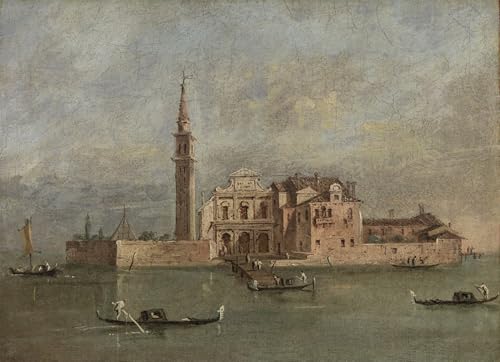 Cuadro de iglesia veneciana en lienzo de 60x90cm para decorar el salón