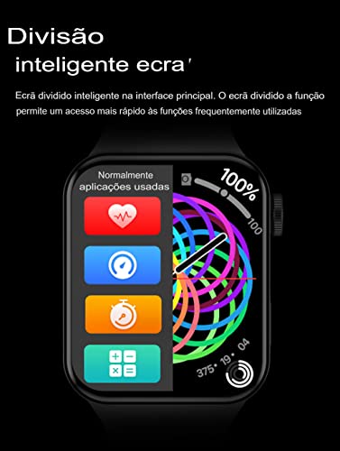 SmartWatch Original IWO 7 Max 2022 Watch7 Lançamento da IWO na cor (PPRETO)