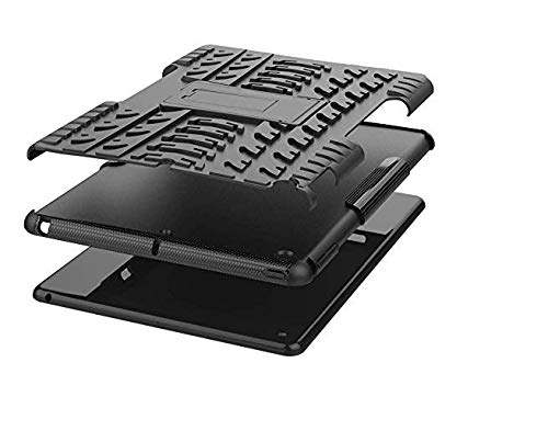 Image of MoreFit Hybrid Back Cover Case with Kickstand Wheel Pattern for iPad 10.2 2019 (7th Generation)