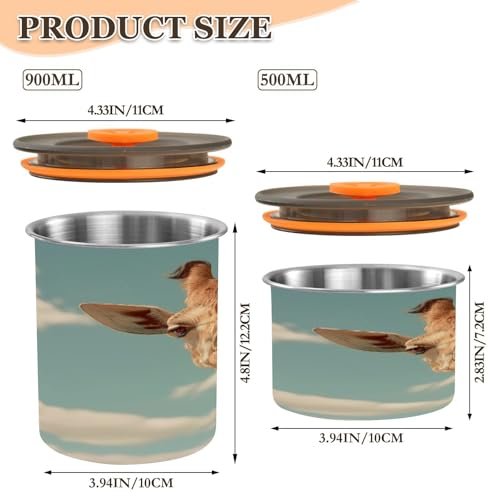 Envase Hermético de Acero Inoxidable para Café 500ml miniatura 2
