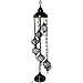 Handmade, Tiffany Style Glass, Turkish/Moroccan Lantern Ottoman Style Mosaic Floor Lamp (Multi-Colored, 7 Globes)