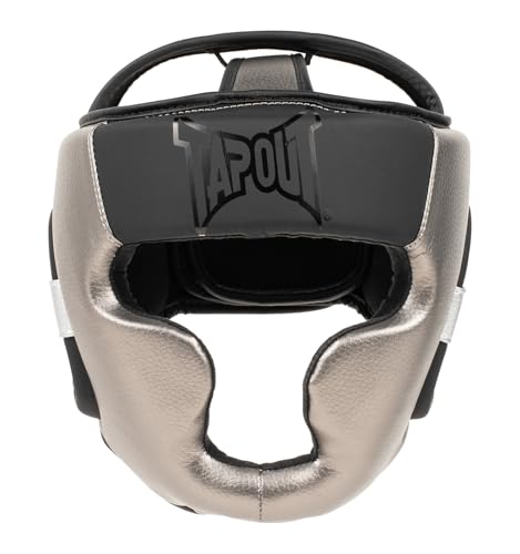 Casque enfant Tapout Duro Black/Silver idéal pour les séances de boxe en club de sport