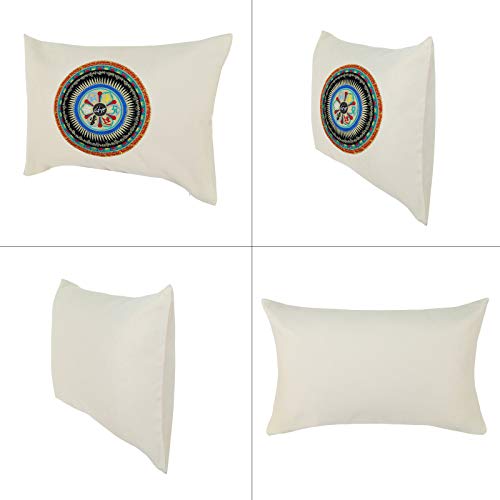 Coussin de méditation Mandala grand format 40x60 pour canapé salon - 3