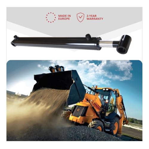 Image of Magister Hydraulic Cylinder 1.75 inch Bore x 14 inch Stroke, Loader Welded Hydraulic Ram with Cross Tube Ends, Double Acting Hydraulic Piston 3500 PSI (WLD 1.75x14)