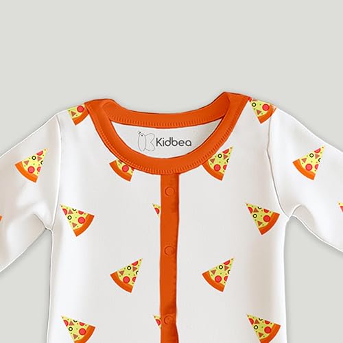 Image of Kidbea Organic Cotton Full Sleeve Baby Rompers | Soft, Cute Printed Romper for Baby Boy & Baby Girl Playwear
