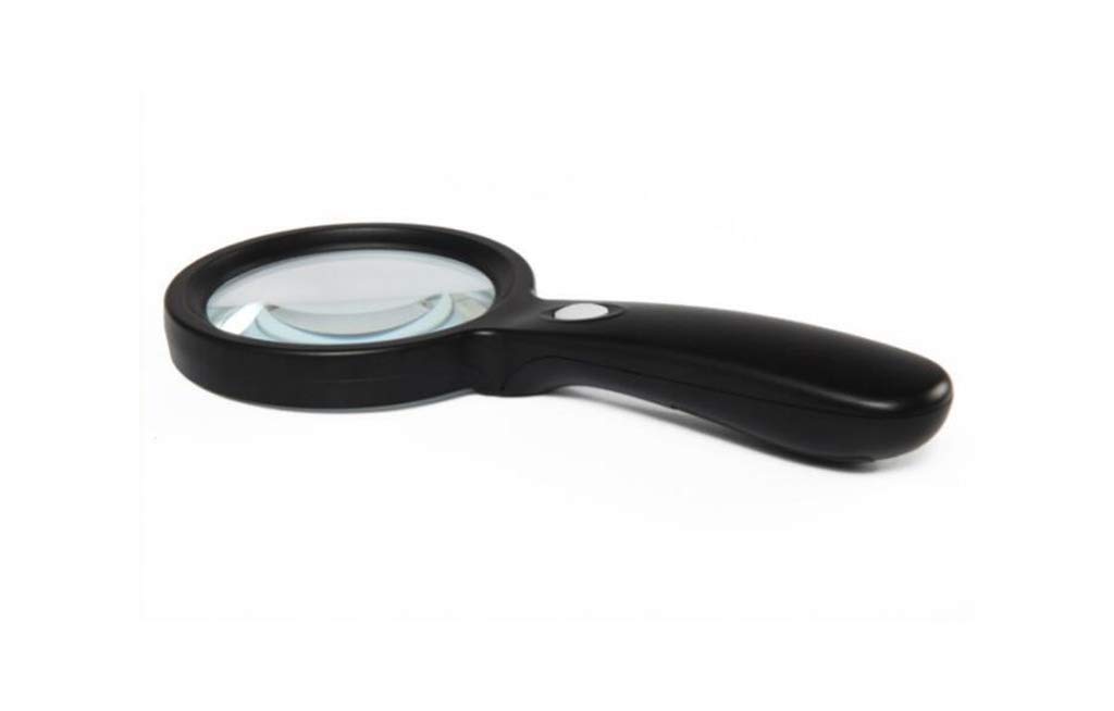 avec loupe à Main légère, lentille en Verre Optique 10X en Plastique ABS 12 LED, pour Lire Les journaux, visualiser Les Instructions, Lire Le téléphone Portable, l'inspection et l'entretien,