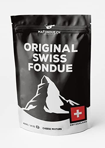 MaFondue.ch Original Swiss Fondue fresh grated cheese, 3 bags in 1 order, shipped directly from Switzerland.