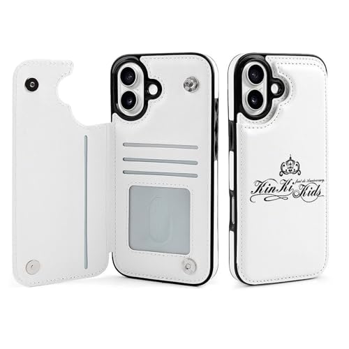 iPhone16Plus用ケース 手帳型 Kinki Kids 堂本剛 堂本光一 スマホケース 財布型 アイフォン16Plus用ケース おしゃれ 軽量 背面 携帯カバー カード収納 スタンド機能 PUレザー 耐衝撃